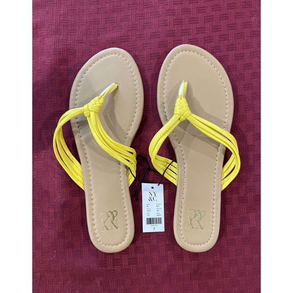 New York and Company Sandals. Size 7 Yellow